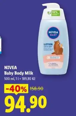 Lidl NIVEA Baby Body Milk nabídka