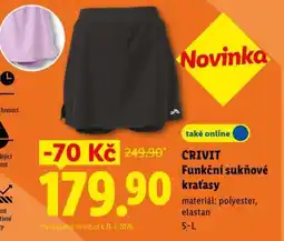 Lidl CRIVIT Funkční sukněové kraťasy nabídka