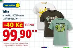 Lidl TRIKO nabídka