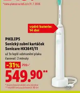 Lidl PHILIPS Sonický zubní kartáček Sonicare HX3641/11 nabídka