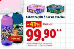 Lidl Láhev na pití / box na svačinu nabídka