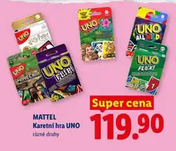 Lidl MATTEL KARETNÍ HRA UNO nabídka