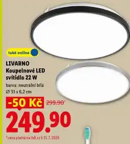 Lidl LIVARNO Koupelnové LED svítidlo 22 W nabídka