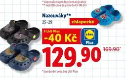 Lidl Nazouváky chlapecké nabídka