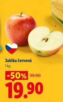 Lidl Jablka červená nabídka
