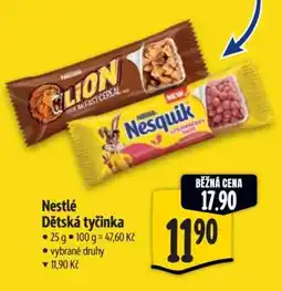 Albert Nestlé Dětská tyčinka nabídka