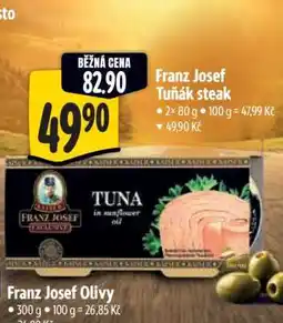 Albert Franz Josef Tuňák steak nabídka