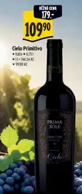Albert Cielo Primitivo nabídka