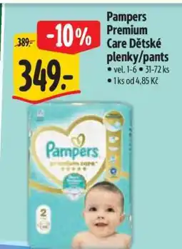 Albert Pampers Premium Care Dětské plenky/pants nabídka