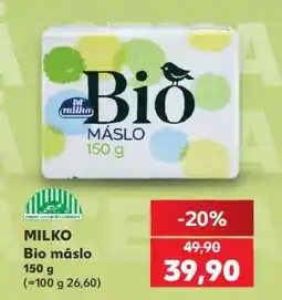 Kaufland Milko BIO máslo nabídka