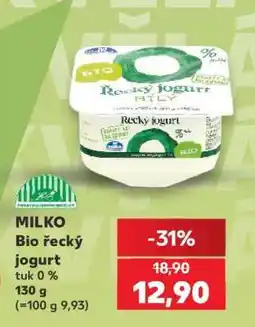Kaufland Milko BIO ŘECKÝ JOGURT nabídka