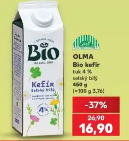 Kaufland OLMA Bio kefír nabídka