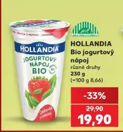Kaufland HOLLANDIA Bio jogurtový nápoj nabídka