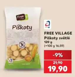 Kaufland FREE VILLAGE Piškoty světlé nabídka