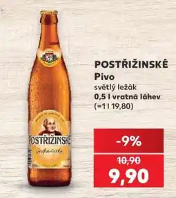 Kaufland Postřižinské pivo nabídka