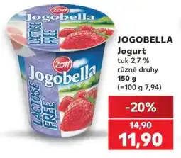 Kaufland Jogobella jogurt nabídka