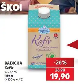 Kaufland BABIČKA Kefír nabídka