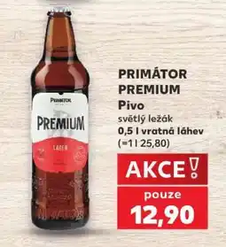Kaufland PRIMÁTOR PREMIUM Pivo nabídka