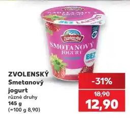 Kaufland Zvolenský smetanový jogurt nabídka