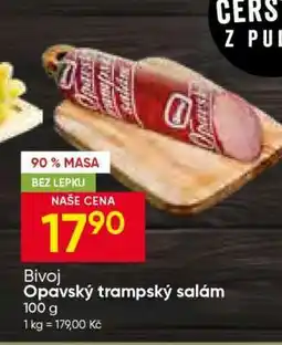 Hruška Bivoj Opavský trampský salám nabídka