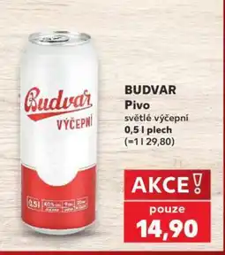 Kaufland BUDVAR Pivo nabídka