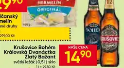 Hruška Krušovice Bohém Královská Dvanáctka Zlatý Bažant nabídka