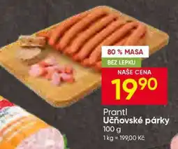 Hruška Prantl Učňovské párky nabídka