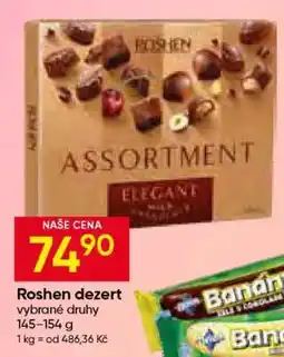 Hruška Roshen dezert nabídka