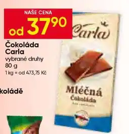 Hruška ČOKOLÁDA CARLA nabídka