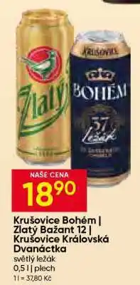 Hruška Krušovice Bohém | Zlatý Bažant 12 | Krušovice Královská Dvanáctka nabídka