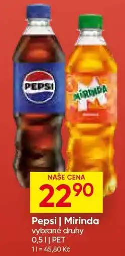 Hruška Pepsi, Mirinda nabídka