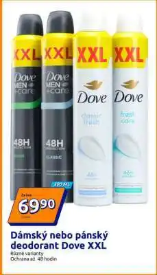 Action Dámský nebo pánský deodorant Dove XXL nabídka