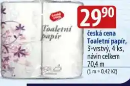 Bala Česká cena Toaletní papír nabídka