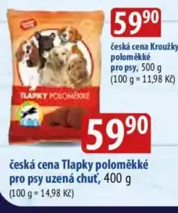 Bala Česká cena Tlapky poloměkké pro psy uzená chuť nabídka