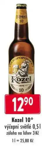 Qanto Kozel 10° výčepní světlé nabídka
