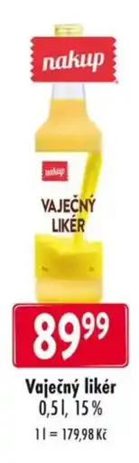Qanto Vaječný likér, 15% nabídka