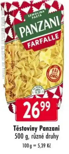 Qanto Těstoviny Panzani nabídka