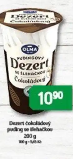 Brněnka Dezert čokoládový puding se šlehačkou nabídka