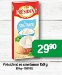 Brněnka Président se smetanou nabídka