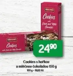 Brněnka Cookies s hořkou a mléčnou čokoládou nabídka