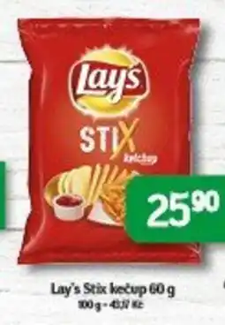 Brněnka Lay's Stix kečup nabídka