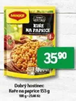 Brněnka Dobrý hostinec Kuře na paprice nabídka