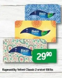 Brněnka Kapesničky Velvet Classic 2 vrstvé nabídka