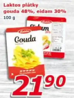ESO MARKET Laktos plátky gouda 48%, eidam 30% nabídka