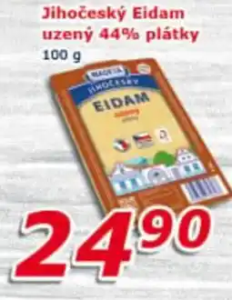 ESO MARKET Madeta Jihočeský Eidam uzený 44% plátky nabídka