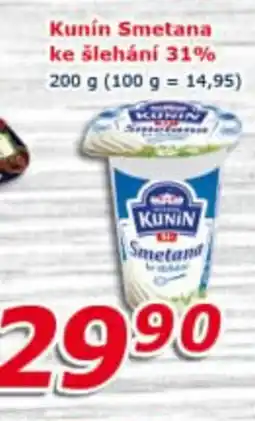 ESO MARKET Kunín Smetana ke slehani 31% nabídka