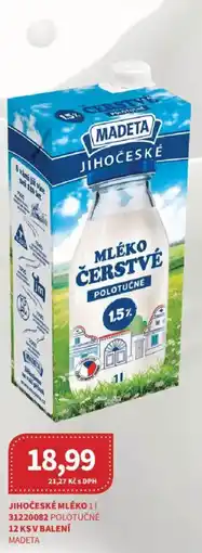 Kubík potraviny MADETA Jihočeské mléko nabídka