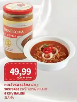 Kubík potraviny Polévka sláma nabídka