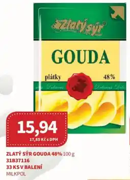 Kubík potraviny Zlatý Sýr gouda 48% nabídka