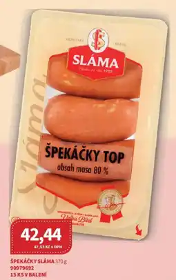 Kubík potraviny Špekáčky sláma nabídka